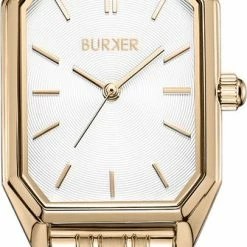 Korting 😍 BURKER ⌚ Watches BURKER Isabell - Rechthoekig Dames Polshorloge - Goud - 28 Mm ⭐ -Sieraden-horloges Winkel 335x840
