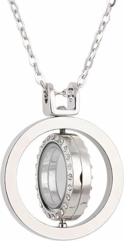Groothandel β€οΈ Rhylane Memory Locket – Draaibaar Medaillon Met Glas – Zilverkleurig – 70 Cm π 3 Groothandel β€οΈ Rhylane Memory Locket – Draaibaar Medaillon Met Glas – Zilverkleurig – 70 Cm π