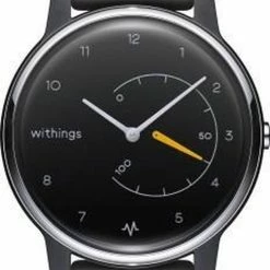 Beste deal ✔️ WITHINGS Move ECG - Hybride Smartwatch - 38 Mm - Zwart/Geel 🎁 -Sieraden-horloges Winkel 487x840