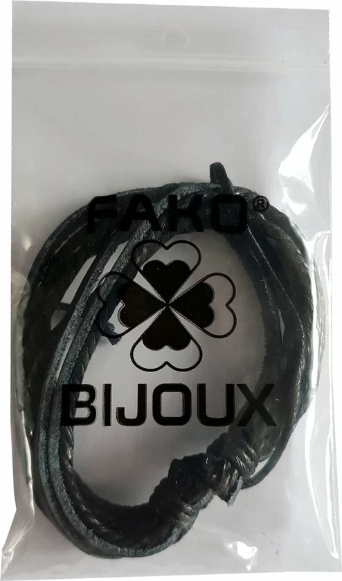 Coupon ๐ฅ Fako Bijoux® - Armband - Leder - Multilayer - Zwart ๐ 4 Coupon ๐ฅ Fako Bijoux® - Armband - Leder - Multilayer - Zwart ๐ - Afbeelding 2