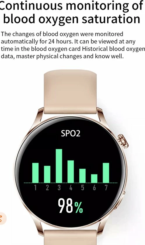 Korting 🔔 Smartwatch Rankos AK37 - Sporthorloge Goud Staal Schakel Bandje - Fitness - Stappenteller - Hartslag - Slaapmonitor - Bluetooth Bellen-Bel/message Herinnering - Camera Bediening-IP67 Waterbestendig - Met APP-Weer Informatie -Stopwatch - Muziek ✨ 22 Korting 🔔 Smartwatch Rankos AK37 - Sporthorloge Goud Staal Schakel Bandje - Fitness - Stappenteller - Hartslag - Slaapmonitor - Bluetooth Bellen-Bel/message Herinnering - Camera Bediening-IP67 Waterbestendig - Met APP-Weer Informatie -Stopwatch - Muziek ✨ - Afbeelding 20