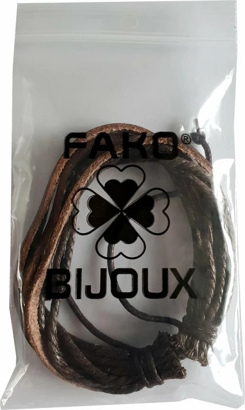 Kopen ๐ฅฐ Fako Bijoux® - Armband - Leder - Multilayer - Bruin ๐ 4 Kopen ๐ฅฐ Fako Bijoux® - Armband - Leder - Multilayer - Bruin ๐ - Afbeelding 2