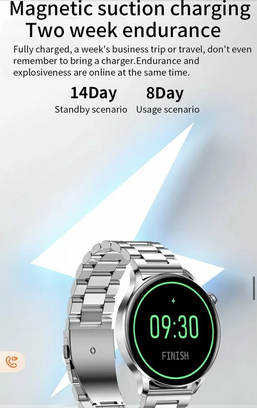 Korting 🔔 Smartwatch Rankos AK37 - Sporthorloge Goud Staal Schakel Bandje - Fitness - Stappenteller - Hartslag - Slaapmonitor - Bluetooth Bellen-Bel/message Herinnering - Camera Bediening-IP67 Waterbestendig - Met APP-Weer Informatie -Stopwatch - Muziek ✨ 21 Korting 🔔 Smartwatch Rankos AK37 - Sporthorloge Goud Staal Schakel Bandje - Fitness - Stappenteller - Hartslag - Slaapmonitor - Bluetooth Bellen-Bel/message Herinnering - Camera Bediening-IP67 Waterbestendig - Met APP-Weer Informatie -Stopwatch - Muziek ✨ - Afbeelding 19