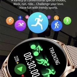 Korting 🔔 Smartwatch Rankos AK37 - Sporthorloge Goud Staal Schakel Bandje - Fitness - Stappenteller - Hartslag - Slaapmonitor - Bluetooth Bellen-Bel/message Herinnering - Camera Bediening-IP67 Waterbestendig - Met APP-Weer Informatie -Stopwatch - Muziek ✨ 32 Korting 🔔 Smartwatch Rankos AK37 - Sporthorloge Goud Staal Schakel Bandje - Fitness - Stappenteller - Hartslag - Slaapmonitor - Bluetooth Bellen-Bel/message Herinnering - Camera Bediening-IP67 Waterbestendig - Met APP-Weer Informatie -Stopwatch - Muziek ✨ -Sieraden-horloges Winkel 532x840 1