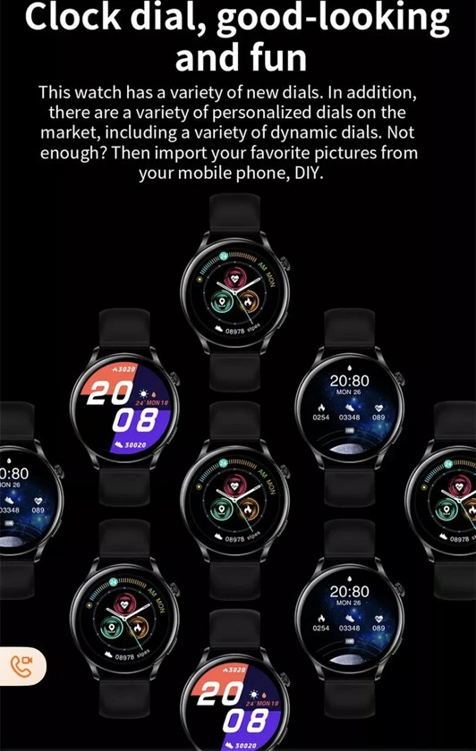 Korting 🔔 Smartwatch Rankos AK37 - Sporthorloge Goud Staal Schakel Bandje - Fitness - Stappenteller - Hartslag - Slaapmonitor - Bluetooth Bellen-Bel/message Herinnering - Camera Bediening-IP67 Waterbestendig - Met APP-Weer Informatie -Stopwatch - Muziek ✨ 7 Korting 🔔 Smartwatch Rankos AK37 - Sporthorloge Goud Staal Schakel Bandje - Fitness - Stappenteller - Hartslag - Slaapmonitor - Bluetooth Bellen-Bel/message Herinnering - Camera Bediening-IP67 Waterbestendig - Met APP-Weer Informatie -Stopwatch - Muziek ✨ - Afbeelding 5