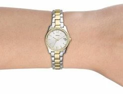 Promo 🔔 Fossil Scarlette Mini ES4319 Dameshorloge 32 Mm - Zilverkleurig 👍 -Sieraden-horloges Winkel 550x189