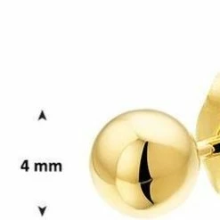 Begroting 😀 Marie-Celeste Bol Dames Oorknoppen 4 Mm - Goud ⌛ -Sieraden-horloges Winkel 550x250 1