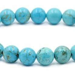 Goedkoop 🌟 Bixorp Gems Turkoois Edelstenen Armband - Gepolijste Edelsteen Kralenarmband - Cadeau Voor Kerst & Sinterklaas - Cadeau Voor Haar 🧨