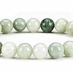 Beste deal 🛒 Bixorp Gems Burmese Jade Edelstenen Armband - Gepolijste Edelsteen Kralenarmband - Cadeau Voor Kerst & Sinterklaas - Cadeau Voor Haar 🌟