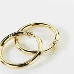 Hete verkoop 💯 Traveller Oorclips - Oorringen - Goudkleurig - 33 Mm - 155050 ⌛ -Sieraden-horloges Winkel 550x285