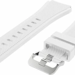 Groothandel 👏 Merkloos Wit Siliconen Bandje Voor 20mm Smartwatches (zie Compatibele Modellen) Van Samsung, Pebble, Garmin, Huawei, Moto, Ticwatch, Citizen En Q - 20 Mm White Nylon Smartwatch Strap 😀 -Sieraden-horloges Winkel 550x289