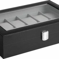 Top 10 🧨 Acaza Horlogedoos - Voor 12 Uurwerken - Zwart 💯 -Sieraden-horloges Winkel 550x308