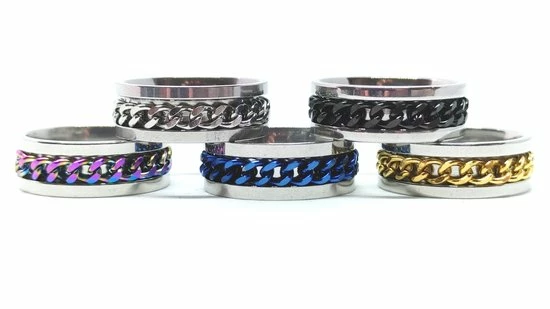 Uitgang 🎉 Ocean Of Motion - Anxiety Ring - Stress Ring - Fidget Ring - Spinner Ring - Fidget Toys - Ring - Ringen - Fles Opener - Bier Opener - Titanium - Ketting - Multicolor - Ringmaat 60/19.00 Mm - Dames - Heren 🥰 13 Uitgang 🎉 Ocean Of Motion - Anxiety Ring - Stress Ring - Fidget Ring - Spinner Ring - Fidget Toys - Ring - Ringen - Fles Opener - Bier Opener - Titanium - Ketting - Multicolor - Ringmaat 60/19.00 Mm - Dames - Heren 🥰 - Afbeelding 11