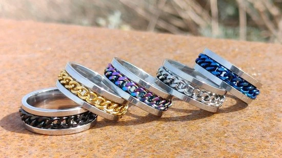 Uitgang 🎉 Ocean Of Motion - Anxiety Ring - Stress Ring - Fidget Ring - Spinner Ring - Fidget Toys - Ring - Ringen - Fles Opener - Bier Opener - Titanium - Ketting - Multicolor - Ringmaat 60/19.00 Mm - Dames - Heren 🥰 16 Uitgang 🎉 Ocean Of Motion - Anxiety Ring - Stress Ring - Fidget Ring - Spinner Ring - Fidget Toys - Ring - Ringen - Fles Opener - Bier Opener - Titanium - Ketting - Multicolor - Ringmaat 60/19.00 Mm - Dames - Heren 🥰 - Afbeelding 14