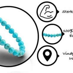 Goedkoop 🌟 Bixorp Gems Turkoois Edelstenen Armband - Gepolijste Edelsteen Kralenarmband - Cadeau Voor Kerst & Sinterklaas - Cadeau Voor Haar 🧨 -Sieraden-horloges Winkel 550x330 1