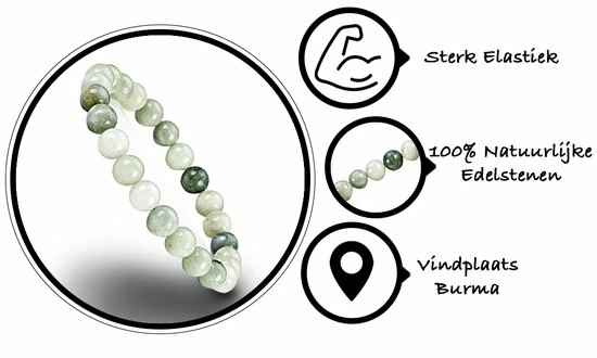 Beste deal ๐ Bixorp Gems Burmese Jade Edelstenen Armband - Gepolijste Edelsteen Kralenarmband - Cadeau Voor Kerst & Sinterklaas - Cadeau Voor Haar ๐ 10 Beste deal ๐ Bixorp Gems Burmese Jade Edelstenen Armband - Gepolijste Edelsteen Kralenarmband - Cadeau Voor Kerst & Sinterklaas - Cadeau Voor Haar ๐ - Afbeelding 8