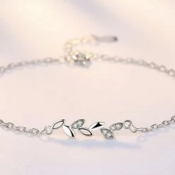 Gloednieuw 🥰 Liefs Jade Armband Dames | Armband 925 Zilver | Zilveren Dames Armband | Armband Met Blad | Schakelarmband Dames | Armband Met Zirkonia Stenen | Natuurliefhebber | Cadeau Vrouw | Schoencadeautje Sinterklaas | Black Friday 2022 | Kerst | Kerstcadeau Voor Vrouwen 🎁 -Sieraden-horloges Winkel 550x342 2