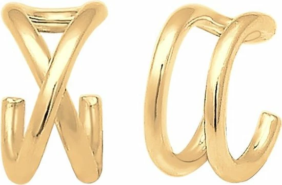 Goedkoop ✨ Elli Dames Ear Cuff Set - Goud 🛒 3 Goedkoop ✨ Elli Dames Ear Cuff Set - Goud 🛒