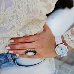 Beste recensies van 🌟 Geneva Siliconen Wit Horloge - Fashion Favorite ❤️ -Sieraden-horloges Winkel 550x366 25