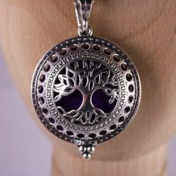 Korting ❤️ Bixorp Aroma Geurketting Met Amulet Voor Etherische Olie - Levensboom Hanger - Zilverkleurig - Absorberende Watjes Voor Parfum & Essentiële Olie - Cadeau Voor Haar / Dames / Vriendin / Mama / Vrouwen 😀 -Sieraden-horloges Winkel 550x366 33