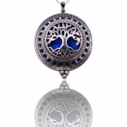 Korting ❤️ Bixorp Aroma Geurketting Met Amulet Voor Etherische Olie - Levensboom Hanger - Zilverkleurig - Absorberende Watjes Voor Parfum & Essentiële Olie - Cadeau Voor Haar / Dames / Vriendin / Mama / Vrouwen 😀 -Sieraden-horloges Winkel 550x366 34