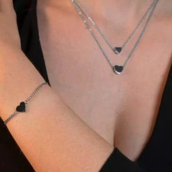 Kopen ⌛ Victorious Dames Ketting Zilver – Hart – 40 T/m 45 CM 🔔 -Sieraden-horloges Winkel 550x366 4