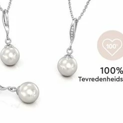 Korting 👏 Yolora Dames Ketting Met Kalpa Camaka Parel En Kristal Hanger - Zilver Kleurig - 18K Witgoud Verguld - Cadeauverpakking 😀 -Sieraden-horloges Winkel 550x366 42
