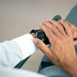 Beste deal ✔️ WITHINGS Move ECG - Hybride Smartwatch - 38 Mm - Zwart/Geel 🎁 -Sieraden-horloges Winkel 550x366 5