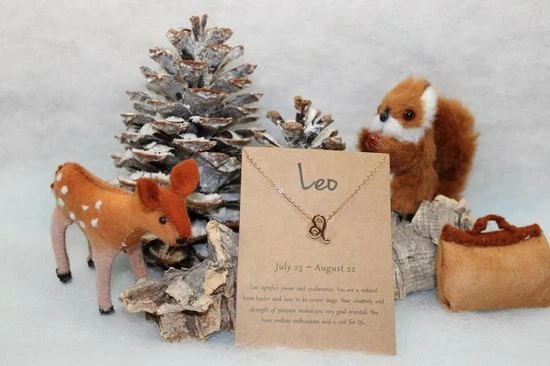 Gloednieuw π Bixorp Stars Leeuw / Leo Ketting Goudkleurig - Sterrenbeeld Hanger - Cadeau Voor Haar - Cadeau Voor Sinterklaas - Cadeau Voor Kerst π 4 Gloednieuw π Bixorp Stars Leeuw / Leo Ketting Goudkleurig - Sterrenbeeld Hanger - Cadeau Voor Haar - Cadeau Voor Sinterklaas - Cadeau Voor Kerst π - Afbeelding 2