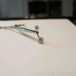 Goedkoop 👍 Piercings Works Navel Piercing Enige Echte Met Helderwit Swarovski (1.6x10mm) 💯 -Sieraden-horloges Winkel 550x367 4