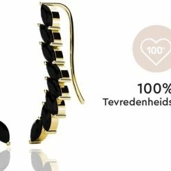 Aanbiedingen 🛒 Yolora Dames Oorbellen - Kalpa Camaka Kristallen - Goudkleurig - Zwart Kristal - 18K Geelgoud Verguld - Vrouwen Oorhangers Goud - Sieraden - Luxe Giftbox - Geschenkdoos - Cadeau Doos - Exclusieve Geschenkverpakking - Mooie Cadeauverpakking ✔️ -Sieraden-horloges Winkel 550x369