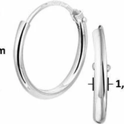 Goedkoop 👏 Glams Oorringen Ronde Buis 11 Mm - Zilver ❤️ -Sieraden-horloges Winkel 550x383