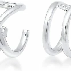 Coupon 🔥 Elli Oorbellen Oorringen Earcuff Set Geo Basic Minimal 925 Sterling Silver 🎁