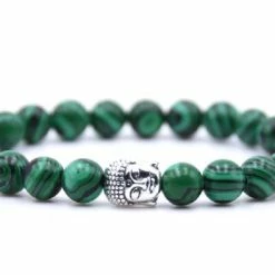 Hete verkoop 😍 Mala Armband Van Natuursteen - Groene Stenen – Buddha / Boedha – 20 Cm - Rhylane® 🥰