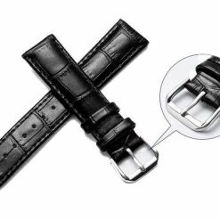 Flash-uitverkoop 🎉 Xiu Jewels Leder Horlogebandje-20 Mm-Zwart-Croco Print-incl. Pushpins ⌛ -Sieraden-horloges Winkel 550x405 1