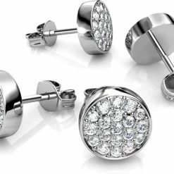 Top 10 👏 Yolora Dames Oorbellen Met Kalpa Camaka Kristallen - Zilverkleurig - 18K Witgoud Verguld - Vrouwen Oorknoppen Zilver - Sieraden - Luxe Giftbox - Geschenkdoos - Cadeau Doos - Exclusieve Geschenkverpakking - Mooie Cadeauverpakking 🔥 -Sieraden-horloges Winkel 550x405 2