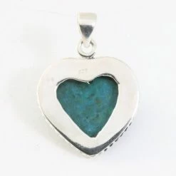 Beste Pirce 🌟 AsiAsia Bewerkte Hartvormige Zilveren Hanger Met Chrysocolla 🎉 -Sieraden-horloges Winkel 550x412 5