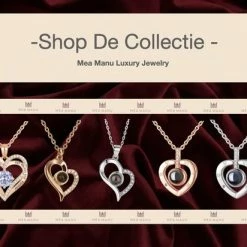 Gloednieuw ⌛ Mea Manu® I Love You To The Moon And Back Ketting - Hartje - Cadeautje Voor Vrouw - Liefdes Verrassing - Valentijn - Valentijn Geschenkset - Geschenkdoos - Valentijn Cadeautje Voor Haar - Moederdag - Moederdag Cadeautje - Zilver 👏 -Sieraden-horloges Winkel 550x412 6