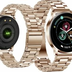 Korting 🔔 Smartwatch Rankos AK37 - Sporthorloge Goud Staal Schakel Bandje - Fitness - Stappenteller - Hartslag - Slaapmonitor - Bluetooth Bellen-Bel/message Herinnering - Camera Bediening-IP67 Waterbestendig - Met APP-Weer Informatie -Stopwatch - Muziek ✨ 24 Korting 🔔 Smartwatch Rankos AK37 - Sporthorloge Goud Staal Schakel Bandje - Fitness - Stappenteller - Hartslag - Slaapmonitor - Bluetooth Bellen-Bel/message Herinnering - Camera Bediening-IP67 Waterbestendig - Met APP-Weer Informatie -Stopwatch - Muziek ✨ -Sieraden-horloges Winkel 550x414