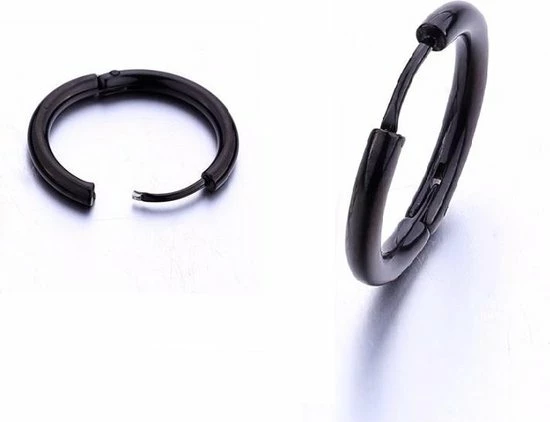 Aanbiedingen π Lazy Cat Ronde Oorbellen - Zwart - Edelstaal - Oorringen – Ø 20mm π 3 Aanbiedingen π Lazy Cat Ronde Oorbellen - Zwart - Edelstaal - Oorringen – Ø 20mm π