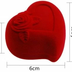 Groothandel 👍 Merkloos Ringdoosje Rode Hart Luxe - Geschenkdoos Ring -Ringdoosje Huwelijk Luxe - Geschenkdoosje - Trouwring Doosje Luxe - Huwelijk Doosje Luxe ✨ -Sieraden-horloges Winkel 550x422