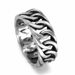 Beste deal ✨ Lili 41 Stoere-316L-Roestvrij Stalen-Geborsteld-Gourmette Schakelring.maat 18. Deze Ring Is Zowel Geschikt Voor Dame Of Heer En Prachtig Als Duimring. 😉 -Sieraden-horloges Winkel 550x430