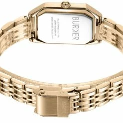 Korting 😍 BURKER ⌚ Watches BURKER Isabell - Rechthoekig Dames Polshorloge - Goud - 28 Mm ⭐ -Sieraden-horloges Winkel 550x435 1