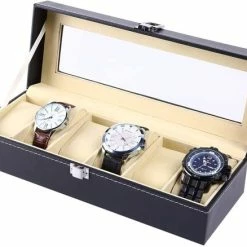 Begroting 🧨 Roxiq Luxe Horloge Box Voor 6 Horloges - Horlogedoos - Fluweel Kunstleer 💯 -Sieraden-horloges Winkel 550x438 1