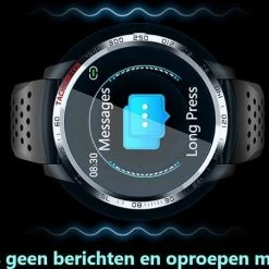Top 10 🤩 Belesy® Tachy - Smartwatch Heren - Smartwatch Dames - Horloge - Stappenteller - Hart ECG - 1.3 Inch - Kleurenscherm - Donker Bruin - Leer 💯 -Sieraden-horloges Winkel 550x452