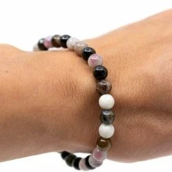 Beste Pirce 🛒 Spiru Edelstenen Armband Toermalijn Mix (6 Mm) ⌛ -Sieraden-horloges Winkel 550x471