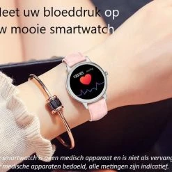 Flash-uitverkoop ✨ Belesy® LOVERS HUG - Smartwatch Dames - Smartwatch Heren - Horloge - Stappenteller - Full Touch – Diverse Wijzerplaten - Bloeddruk - Mutli Sport – Zwart Leer ⌛ -Sieraden-horloges Winkel 550x474 2