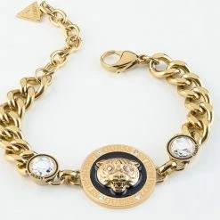 Gloednieuw ✨ GUESS Dames Armband Staal - GoudkleurigZwart ⭐ -Sieraden-horloges Winkel 550x478 1