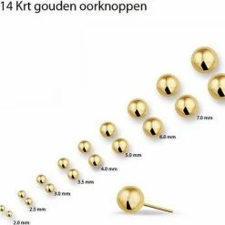Begroting 😀 Marie-Celeste Bol Dames Oorknoppen 4 Mm - Goud ⌛ -Sieraden-horloges Winkel 550x478