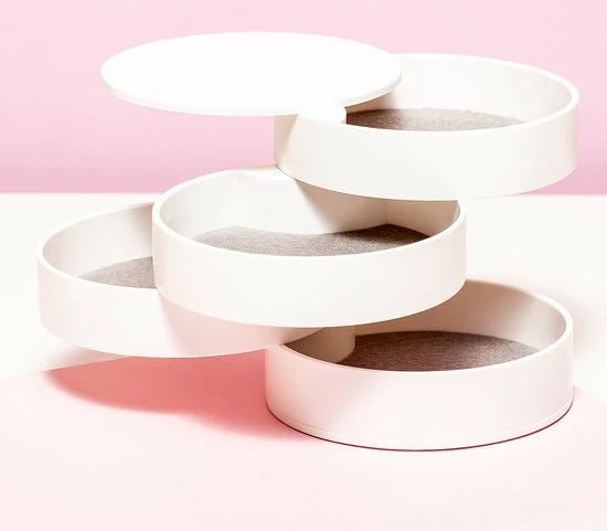 Beste deal 🎁 Yamazaki Sieradendoos Draaibaar Wit - Wit - Decoratief ⭐ 25 Beste deal 🎁 Yamazaki Sieradendoos Draaibaar Wit - Wit - Decoratief ⭐ - Afbeelding 23